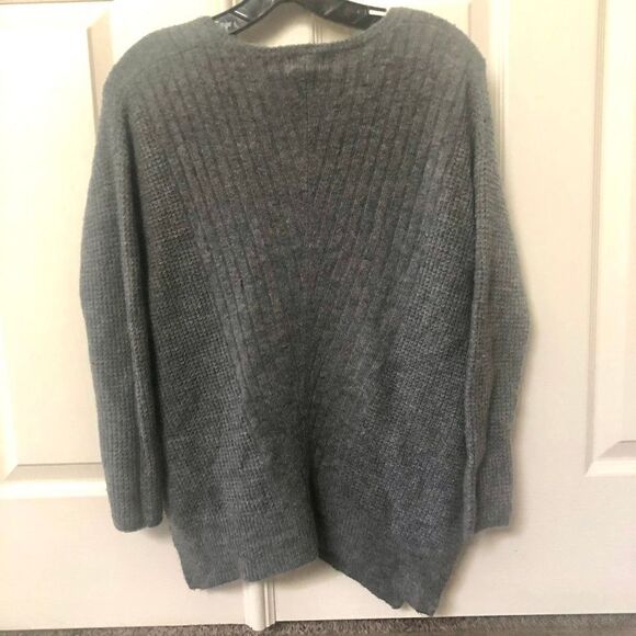 Nordstrom v neck grey sweater - Picture 7 of 11